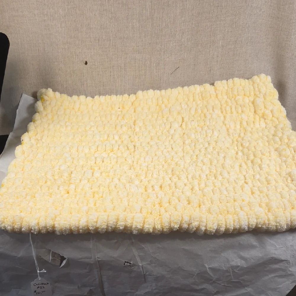 Soft Yellow Textured Blanket
